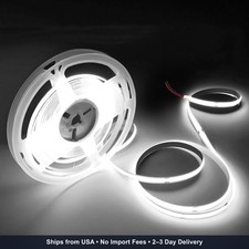 Cob Led Strip Lights Daylight White 6000k16.4ft 24v High Cri 95ra Super Bright Cob Led Strip Lights Daylight White 6000k16.4ft 24v High Cri 95ra Super Bright