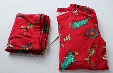 Carter's Boy's Dr. Seuss The Grinch Snug Fit 2-Piece Pajama Set EH6 Red Size 12