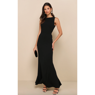 black backless dress formal Black Halter Neck Chiffon Evening Dress,Backless Prom Dress,Romantic Evening Dress PD00103, US6 / Blush Pink main image 1
