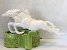 Vintage Mid-Century Art Deco Royal Haeger Double Horse TV Lamp With Issue