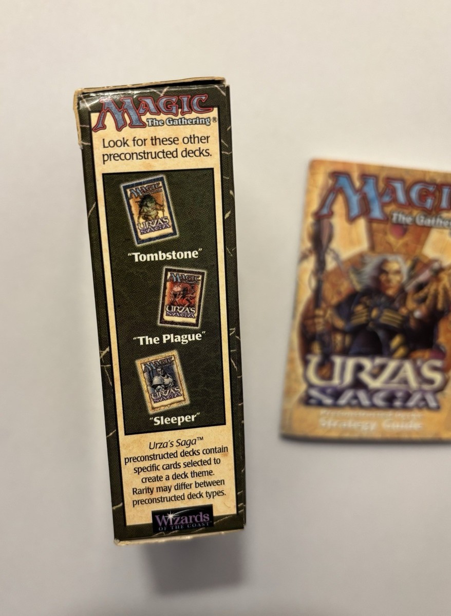 MTG Urza's Saga Empty Deck Box + Rulebook Vintage 90s Magic | eBay