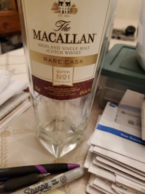 The Macallan Rare Cask Single Malt Scotch Whisky Bottle Empty 2019 Release Rare