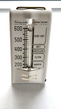 Vintage Airguide Enamel Oven Thermometer In Original Packaging With Instructions
