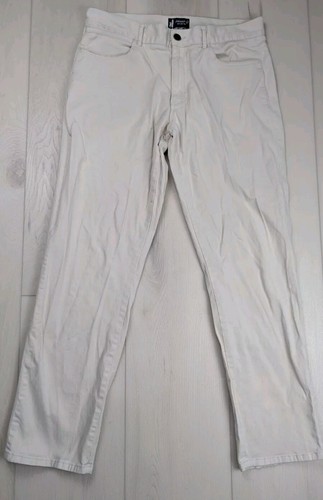 Johnnie-O West Coast Prep lässige Chinohose für Herren 34 x 32 beige flache Vorderseite Stretch