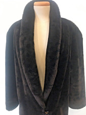 Vintage Evan-Picone: 70s-80s Long, Full Faux Fur Leopard Print Coat, USA, Size 8