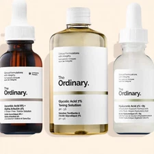 The Ordinary Face Serum Set! Ascorbic Acid 8%+Glyconic acid%7+Hyaluronic Acid%2
