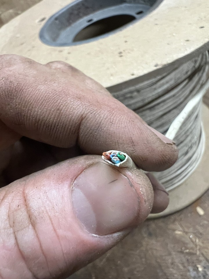 New NOS Western Telephone Ivory H Station Wire Cable Cord Spool 13 Lb W ...