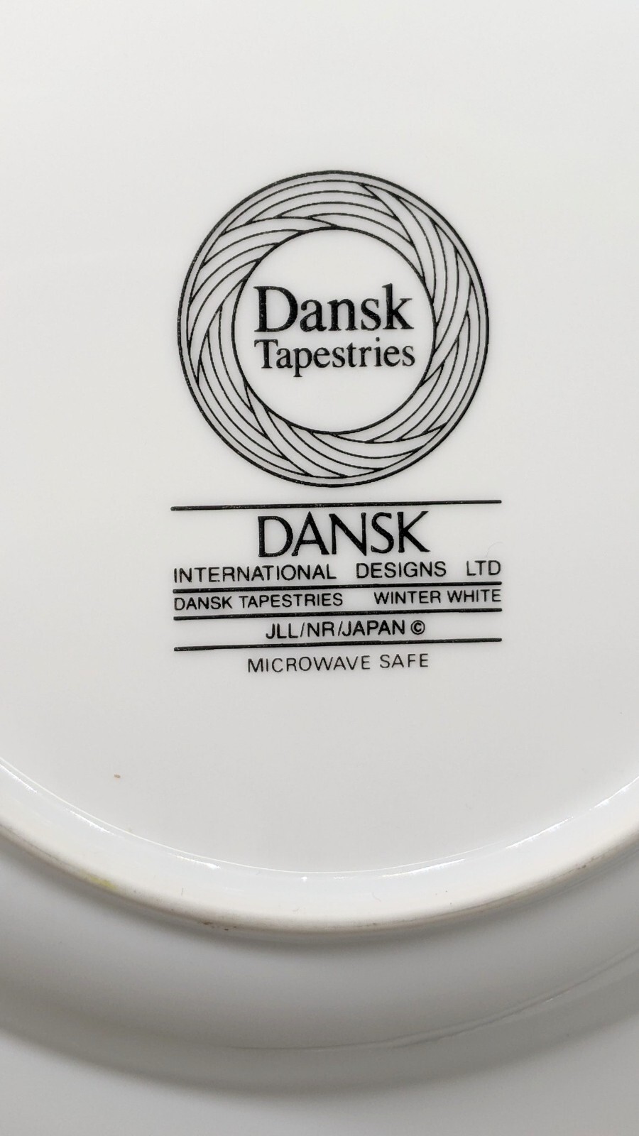 SET 3 Dansk Tapestries Winter White Rimmed Soup bowls 9 1/4” Jack Lenor