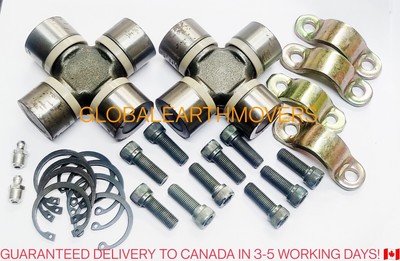JCB BACKHOE - DRIVE SHAFT UJ CROSS, 2 PCS. WITH STRAP & BOLT (PART# 998 ...