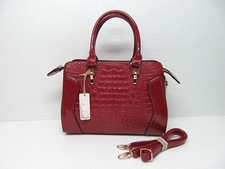 The Original Spirit Red Patent Faux Leather Croc Embossed Handbag Purse Nwt