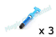 Prime-Dent Light Cure Nano-Hybrid Dental Resin A3 Syringe 001-601A3 Set of 3 
