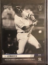 2019 Topps Now #188BW DJ LeMahieu New York Yankees 1/1