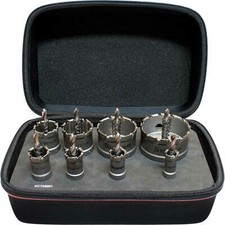 Starrett KTC08001 8 Piece Tungsten Carbide Tipped Deep Cut Hole Saw Set
