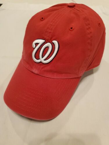 Neuf avec étiquette ~ nattes 47 Twins MLB Washington Nationals, casquette de franchise ajustée en rouge ~ XL  - Photo 1/5