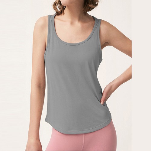 Womens Racer Back Muscle Vest top Bodycon Muscle Vest Top Gym Tank Top Yoga Tees - Picture 19 of 21