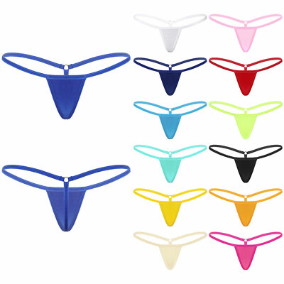 Womens Sexy Low Rise G-string Thong Mini Micro Bikini T-back Panties Lingerie