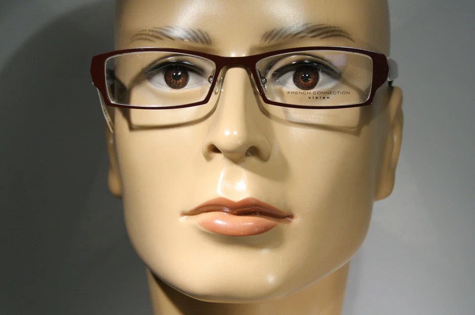 Nuevas monturas de gafas FRENCH CONNECTION FCUK Vision OFC7202 púrpura oscuro y marrón Foto 2 de 4