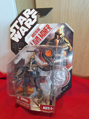STAR WARS 30th 2007 MOC 03 MUSTAFAR LAVA MINER Revenge of Sith  exclusive coin
