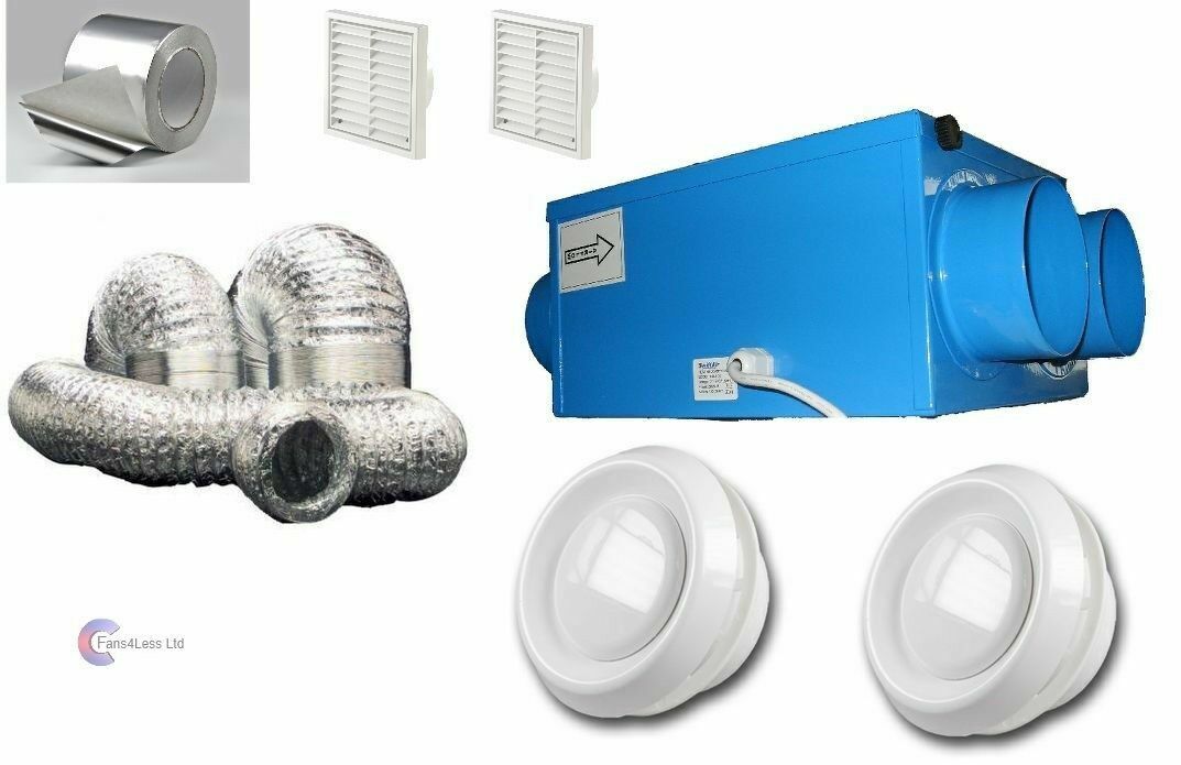 Heat Recovery Bathroom Fan Condensation ventilation complete 1 or 2 room  5060340485061 | eBay