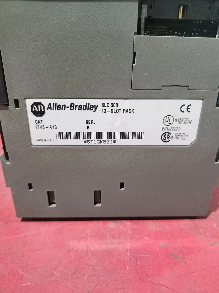 USED ALLEN BRADLY SLC 500 13-SLOT RACK 1746-A13,SLC 500 POWER SUPPLY 1746-P2 - Image 4 of 4