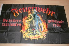 Ausverkauf    FAHNE/FLAGGE  Feuerwehr Firefighter Real Heroes    90x150