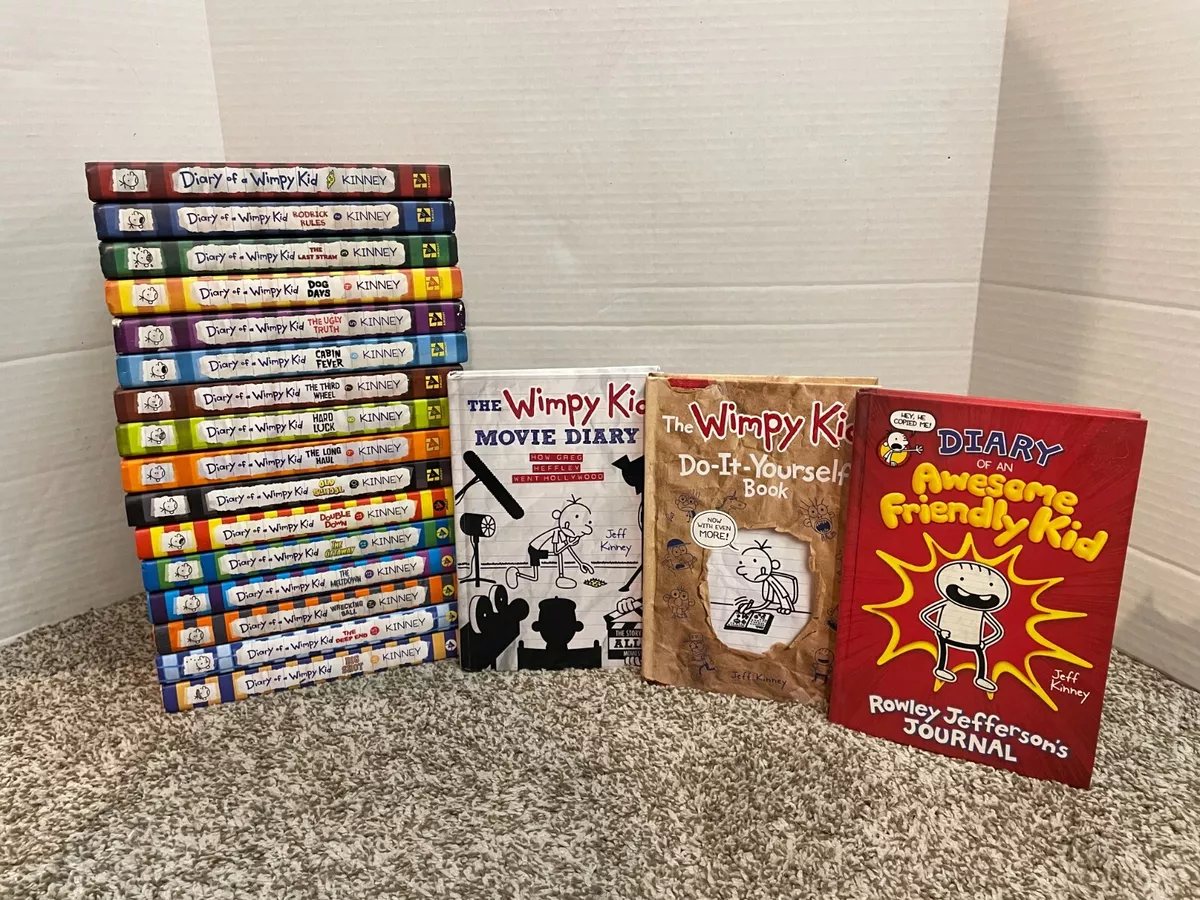 Lot of 19 Diary of a Wimpy Kid Jeff Kinney Vols. 1-16 + 3 BONUS Books  Hardcover