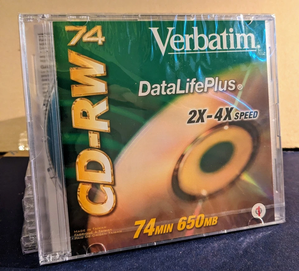 Paquetes de doble disco Verbatim, lote de 9, CD-RW 74 min/650 MB y CD-R 80 min/700 MB Foto 2 de 3