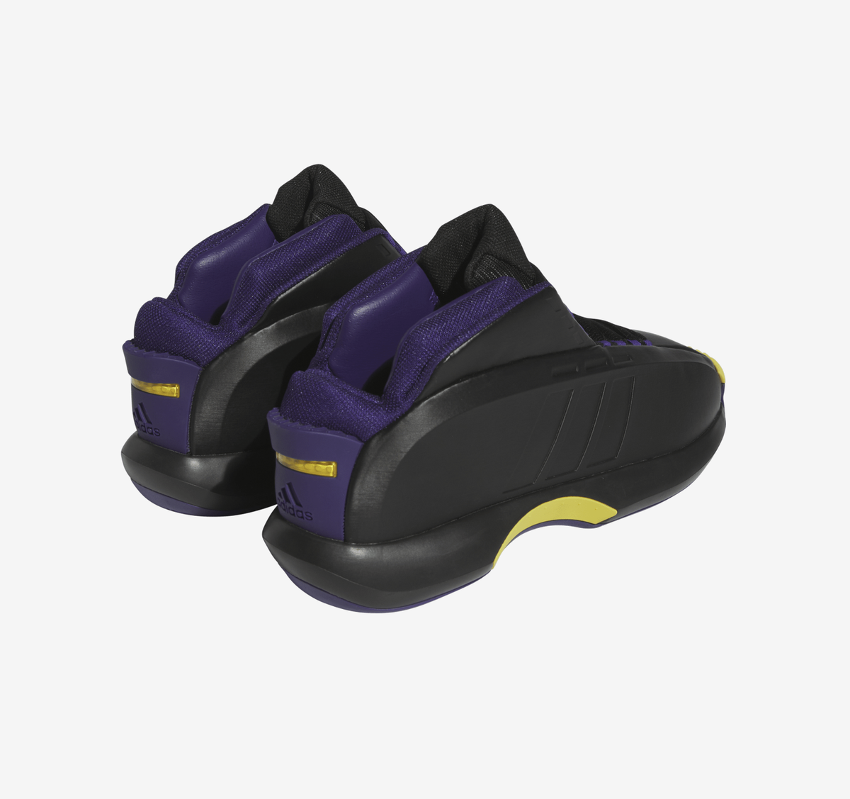 Adidas Crazy 1 Lakers Away 2023 Core Black Gold Yellow Adidas Crazy 1 Lakers Away 2023 Core Black Gold Yellow
