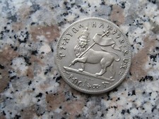 RIPRODUZIONE MONETA DELL'ETIOPIA MENELIK -