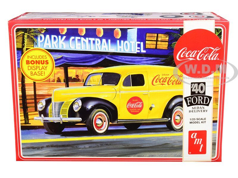 AMT 1940 Ford Coupe Model Kit - Coca-Cola 1/25 Scale Skill Level 3 Building Kit