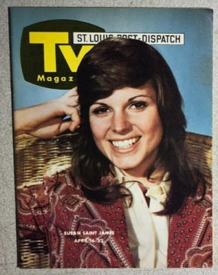 TV MAGAZINE St. Louis (MO) Post-Dispatch April 16, 1972 Susan Saint James cover