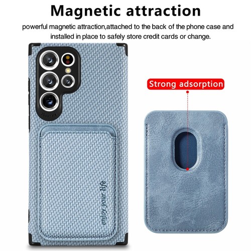 For Samsung Galaxy S23 S22 S21 Ultra A54 MagSafe Case Magnetic Wallet Card Cover - Photo 7 sur 60