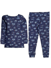 Tommy Bahama boys 100 Cotton Knit Pajama Set size 5 Long Sleeve Long Pant