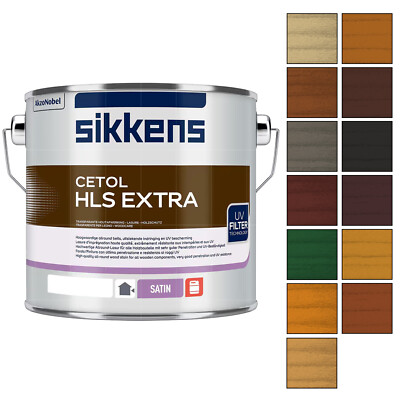 SIKKENS CETOL HLS EXTRA 2.5 LTR Dünnschichtlasur Holzschutzlasur Holzlasur