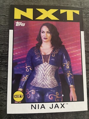  Nia Jax 2016 Topps Heritage WWE Wrestling Card 1986 #67 NXT Raw Divas Rookie RC