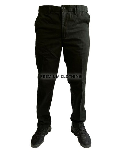 Mens BHS by Debenhams Chino Pants Regular Flat Front Casual Cotton Trousers - Picture 2 of 11