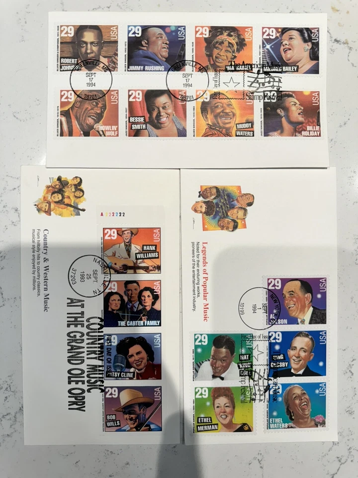 Lot Of 115 First Day Issue Stamps & Envelopes (1993-1994) Bonus 5 FDI Postcards - Image 4 of 4
