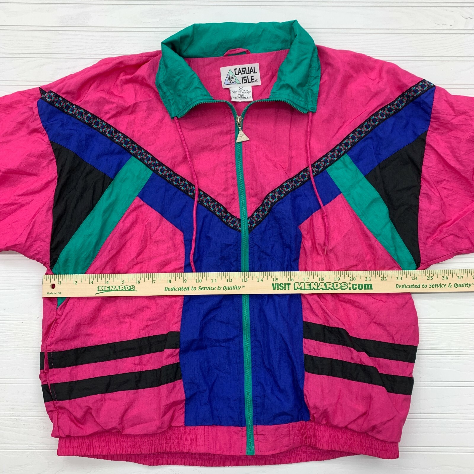 pink and purple windbreaker