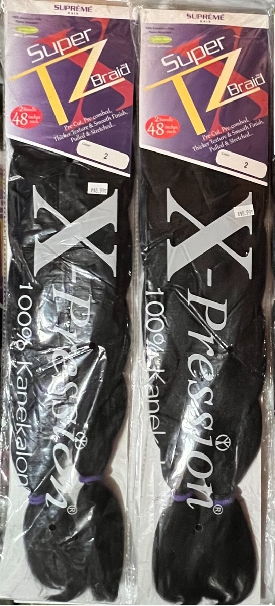 Supreme Super X TZ 2 Bundle 48” Synthetic Hair 100% Kanekalon | eBay