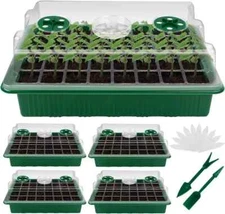 Seed Starting Trays XL Thicken Seed Starter Tray Kit with Humidity Dome 4 Pack