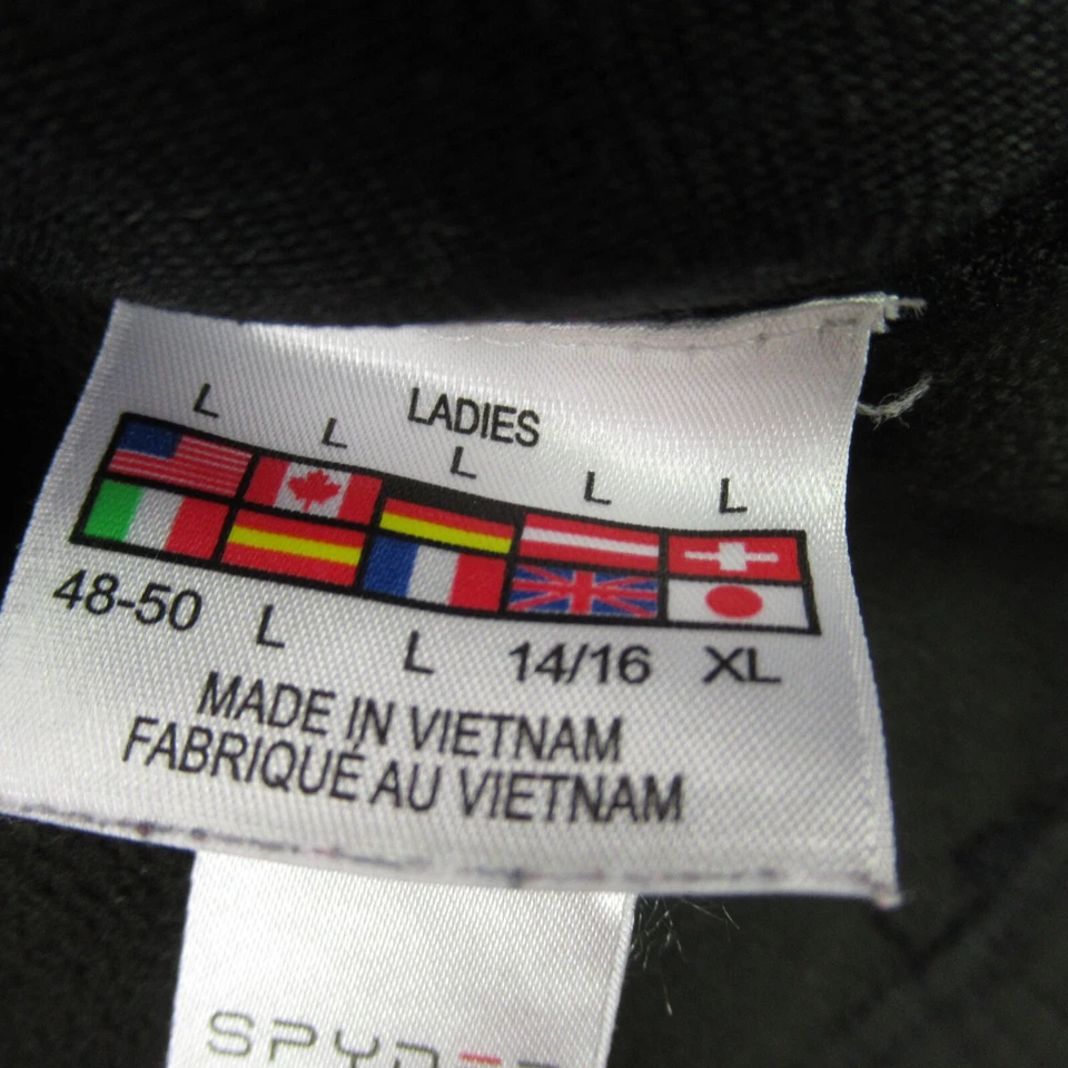 Chaqueta Spyder Mujer Grande Cremallera Completa Manga Larga Exterior Negra Foto 4 de 4