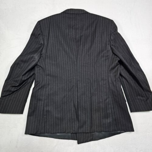 Vtg Towncraft Suit Mens Sz 44 R Pants 36x28 Double Breasted Peak Lapel Flannel - Picture 9 of 24