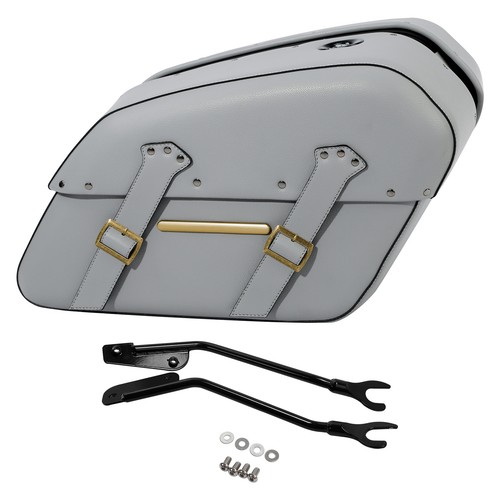 Saddlebags Bags Fit For Harley Fat Boy FLFB FLFBS Breakout FXBRS 2018-2024 2023 - Picture 2 of 13