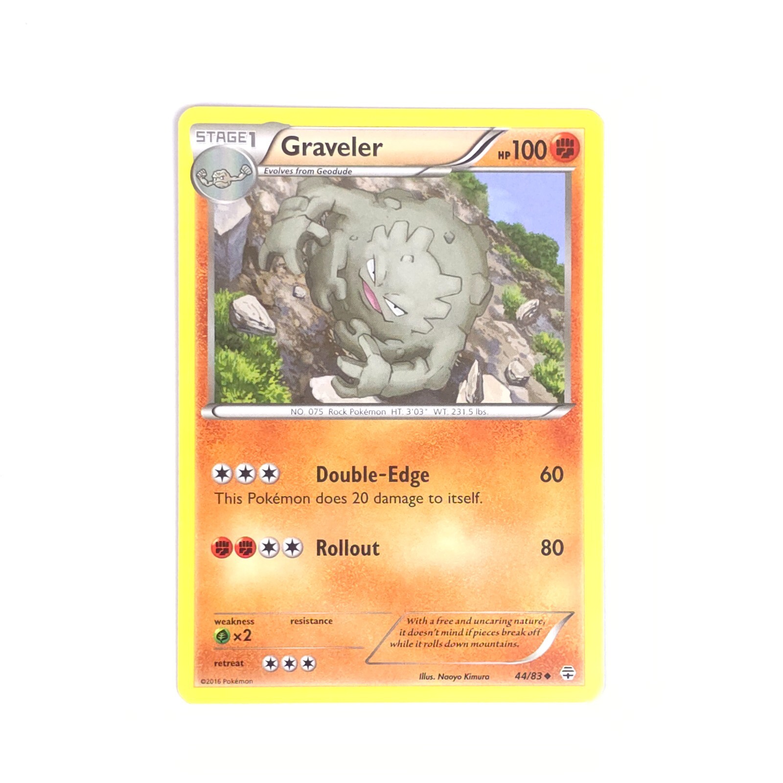 Graveler 44/83 Pokemon Generations Uncommon NM