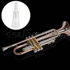 2 x Full Copper Silver Plating Trumpet Mouthpiece for Brass Instruments