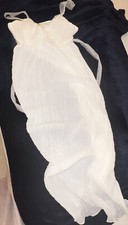 FLORA NIKROOZ CHIIFFON Lace NIGHTGOWN, NEW ivory COLOR, SIZE XLARGE