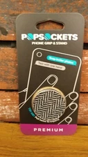 Popsockets Popgrip Phone Holder - Herringbone Black - 800321