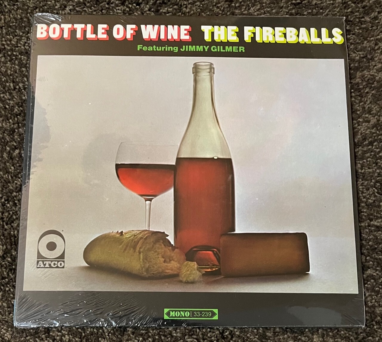 1968 SEALED Pop Rock LP JIMMY GILMER & FIREBALLS "Bottle Of Wine