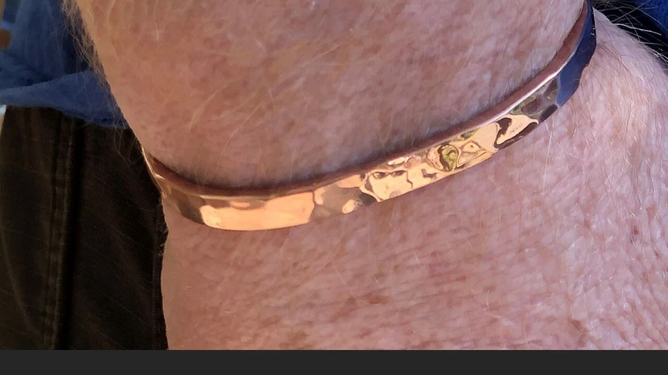 Classic1/4"x1/8" Solid Copper Bracelet Hand Made in the USA - Image 3 of 4