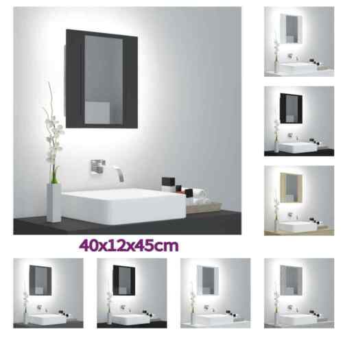 LED Bad Spiegelschrank Badschrank Badezimmerspiegel mehrere Auswahl vidaXL - Bild 1 von 97